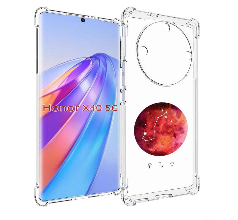 

Чехол MyPads знак зодиака скорпион 6 для Honor X40, Прозрачный, Tocco