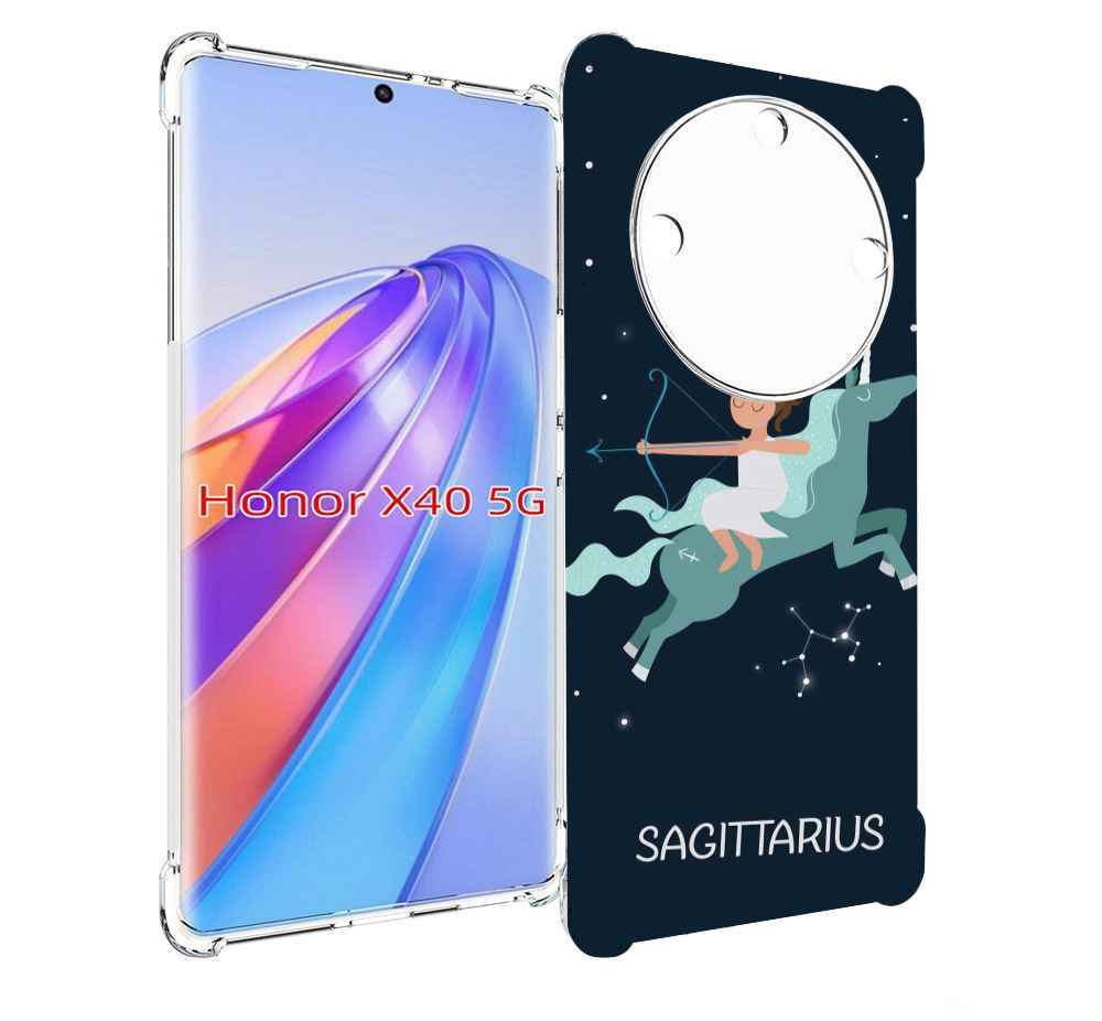 

Чехол MyPads знак зодиака стрелец 5 для Honor X40, Прозрачный, Tocco