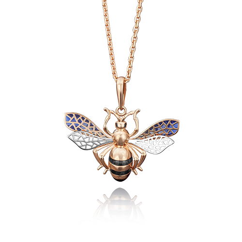 

Подвеска из золота с фианитом/эмалью PLATINA jewelry 03-2557-00-402-1110-48, 03-2557-00-402-1110-48