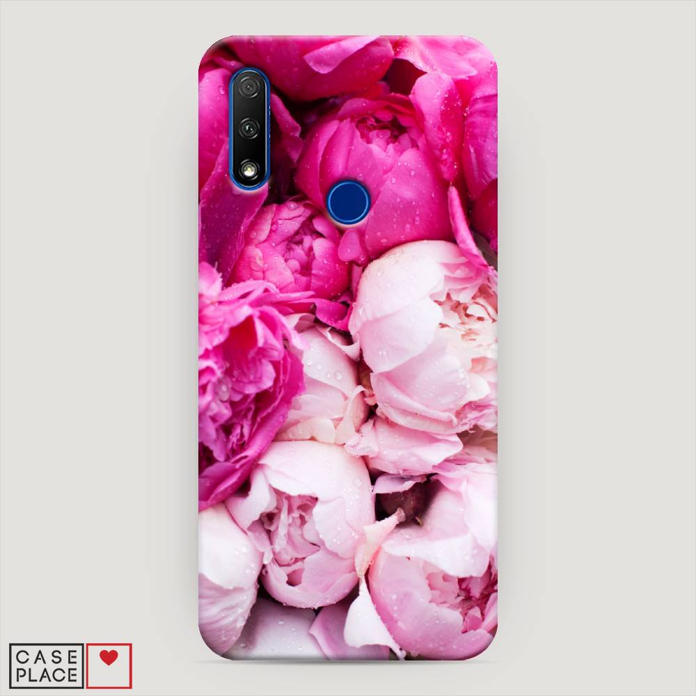фото Чехол awog "пионы розово-белые" для honor 9x