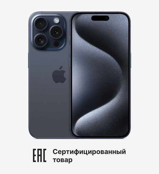 

Смартфон Apple iPhone 15 Pro 512 Gb 2 nano-sim Blue Titanium, iPhone 15 Pro