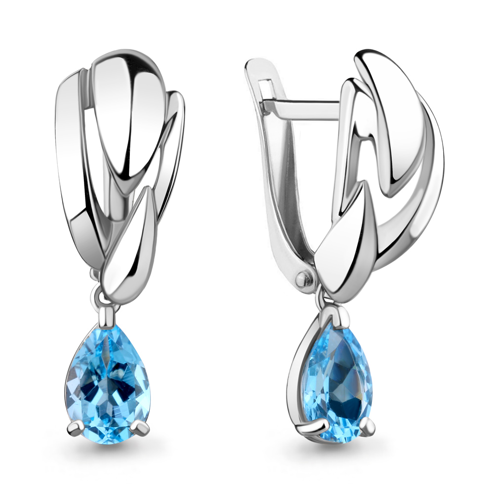 

Серьги из серебра с топазом Aquamarine 4489605_925_р, 4489605_925_р