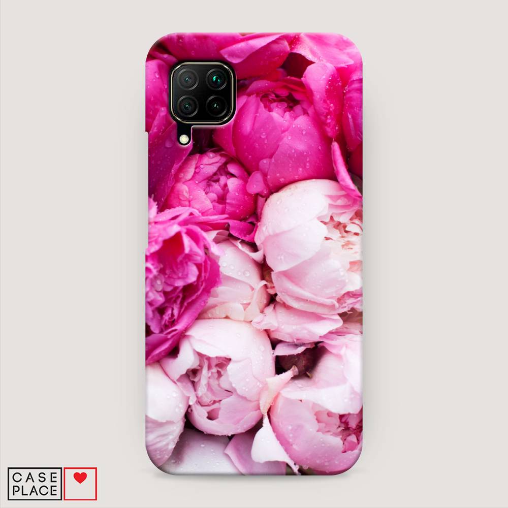 фото Чехол awog "пионы розово-белые" для huawei p40 lite