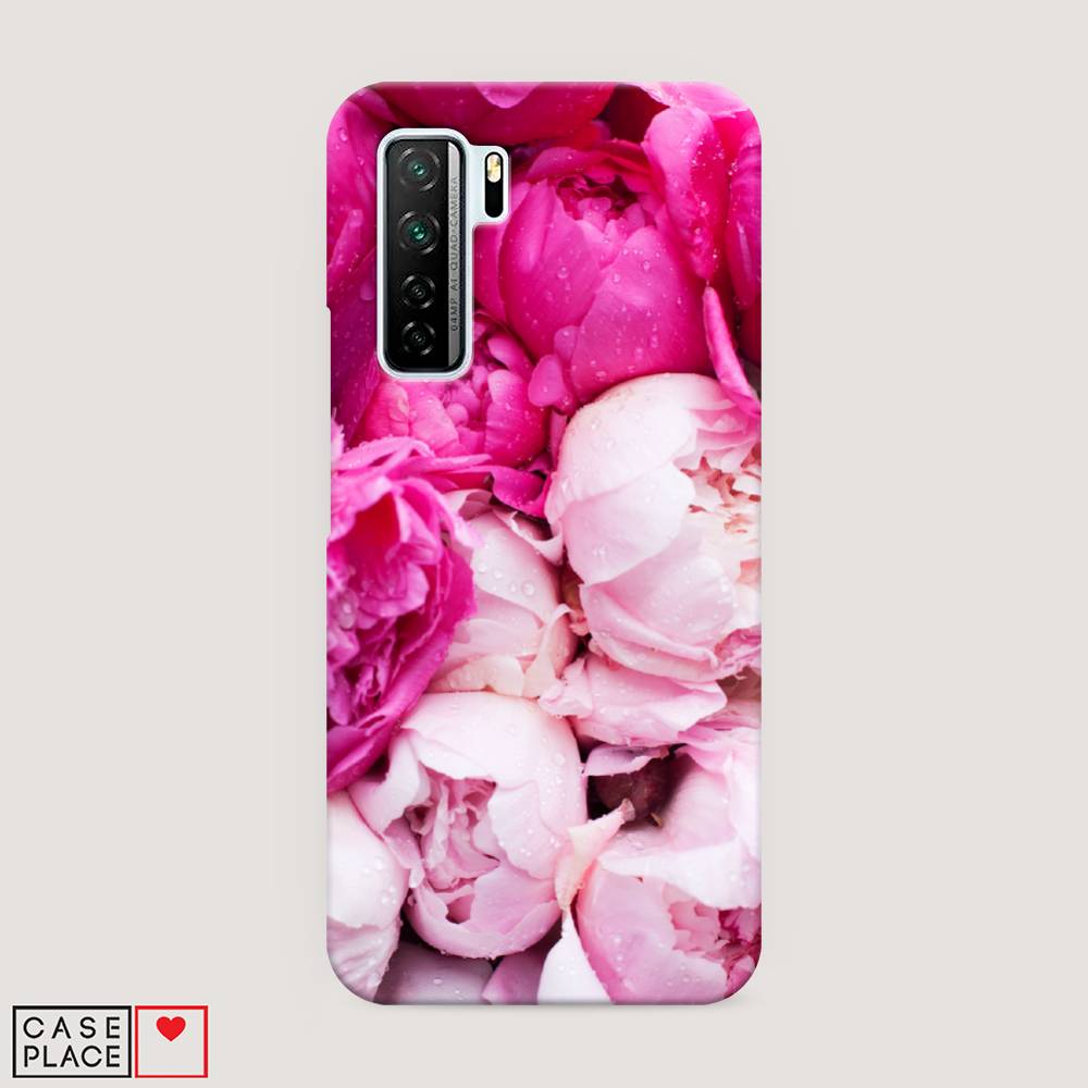 фото Чехол awog "пионы розово-белые" для huawei p40 lite 5g