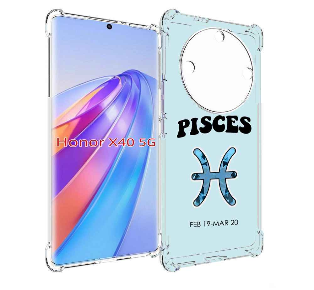 

Чехол MyPads знак-зодиака-рыбы-3 для Honor X40, Прозрачный, Tocco