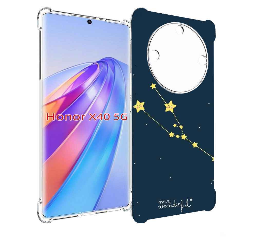 

Чехол MyPads знак-зодиака-телец-4 для Honor X40, Прозрачный, Tocco