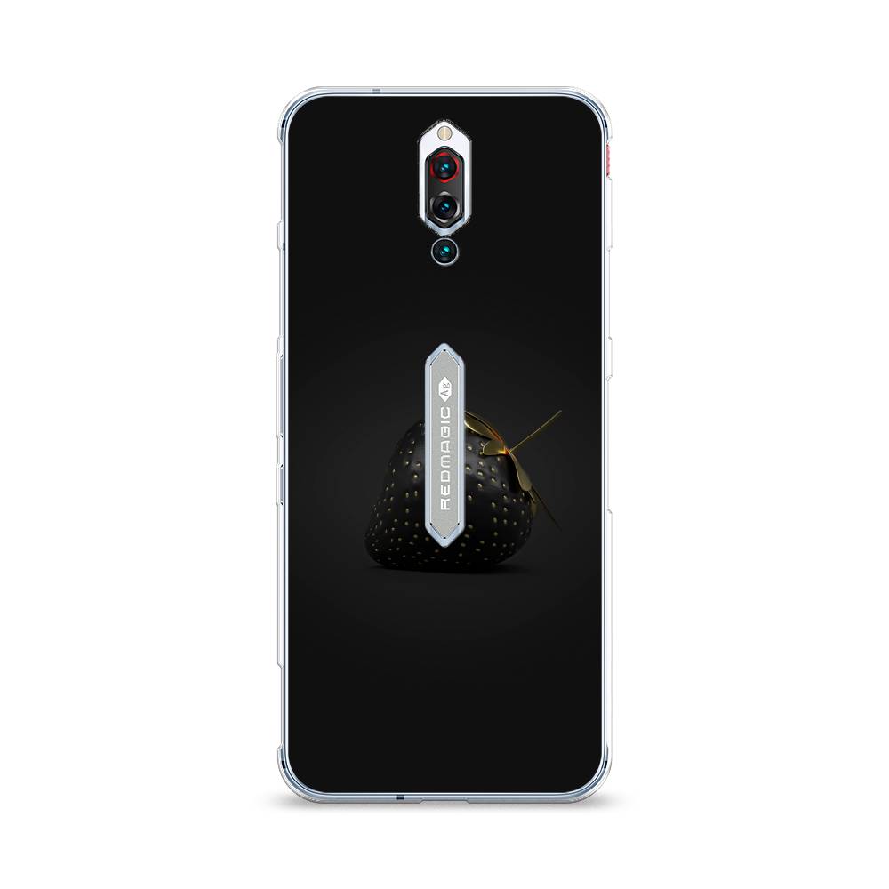 

Чехол Awog на ZTE Red Magic 5S / ЗТЕ Ред Мэджик 5S "Черная клубника", Разноцветный, 134250-10