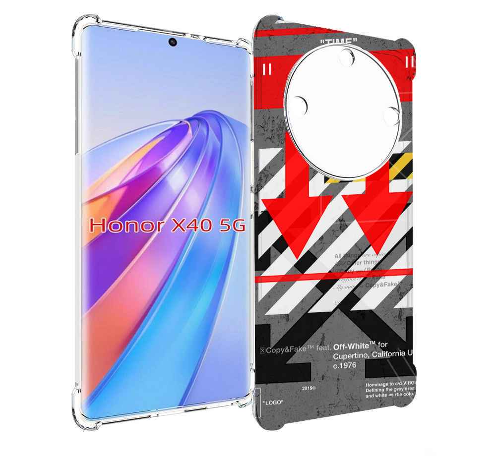 

Чехол MyPads знаки-логотипы для Honor X40, Прозрачный, Tocco