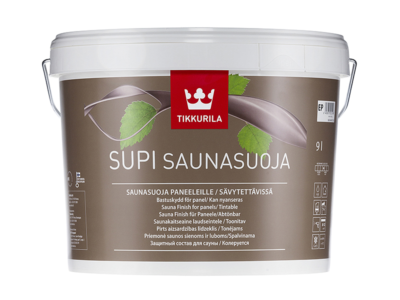 

Защитный состав Tikkurila Supi Saunasuoja колеруемый для сауны 9 л