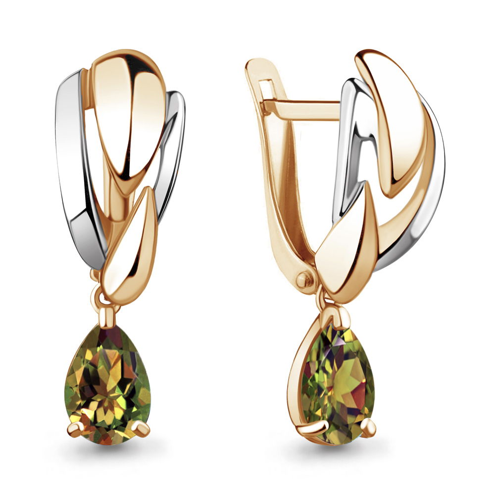 

Серьги из серебра с султанитом Aquamarine 4489619_925_з, 4489619_925_з