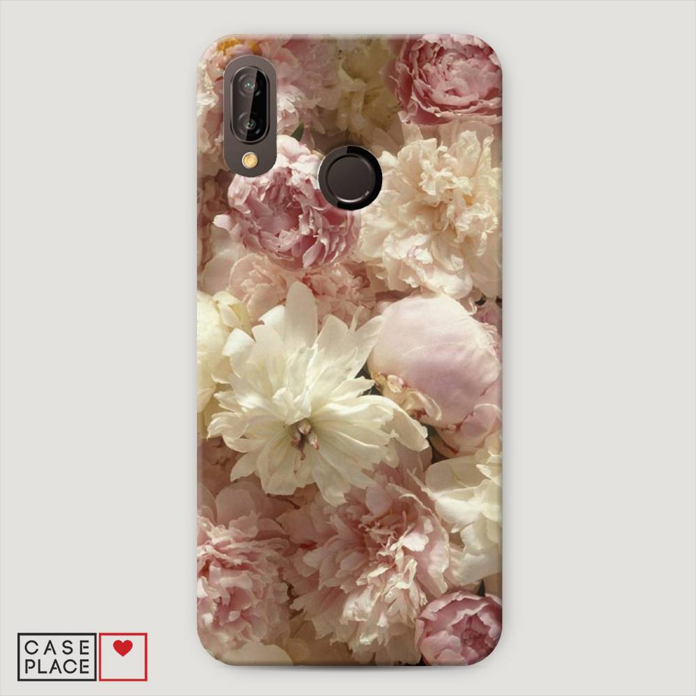 

Чехол Awog "Пионы светлые" для Huawei Nova 3E, 65620-6