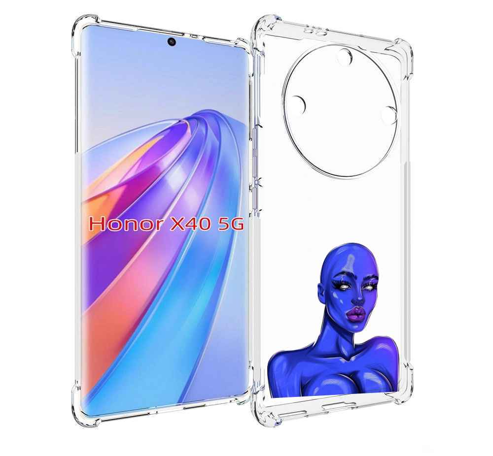 

Чехол MyPads инопланетянка для Honor X40, Прозрачный, Tocco