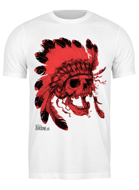 

Футболка мужская Printio Skull белая M, Белый, Skull