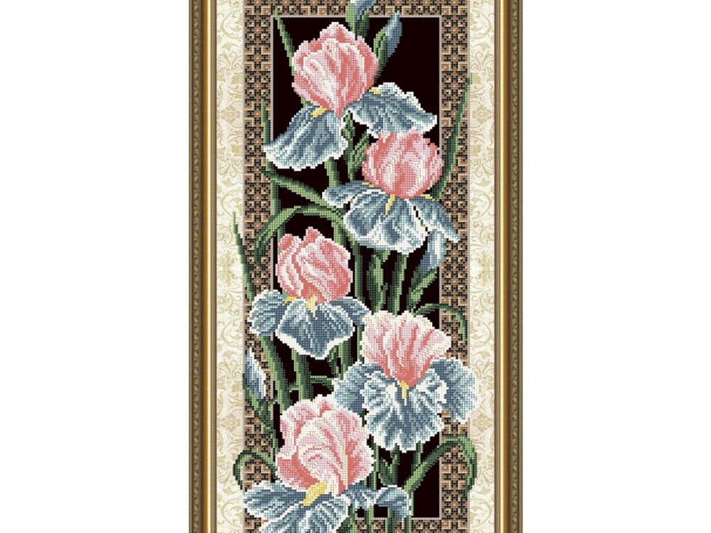 

Рисунок на ткани «Ирисы»