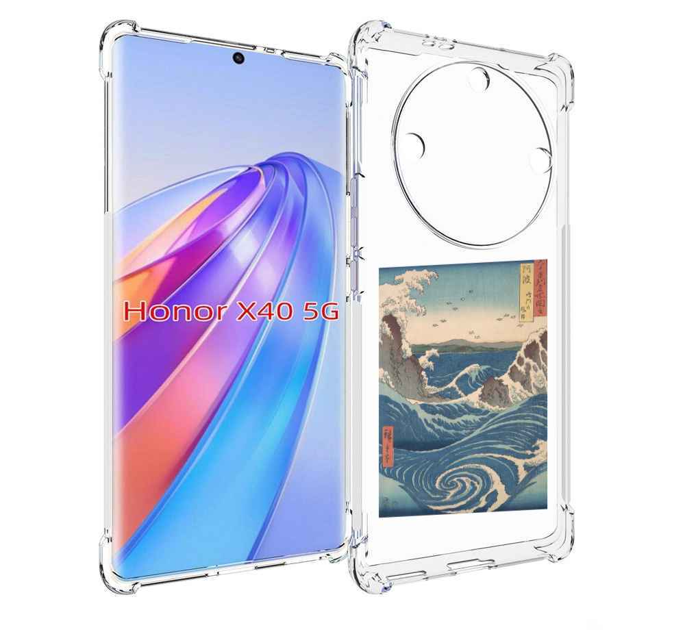 

Чехол MyPads картинка волны водоворот для Honor X40, Прозрачный, Tocco