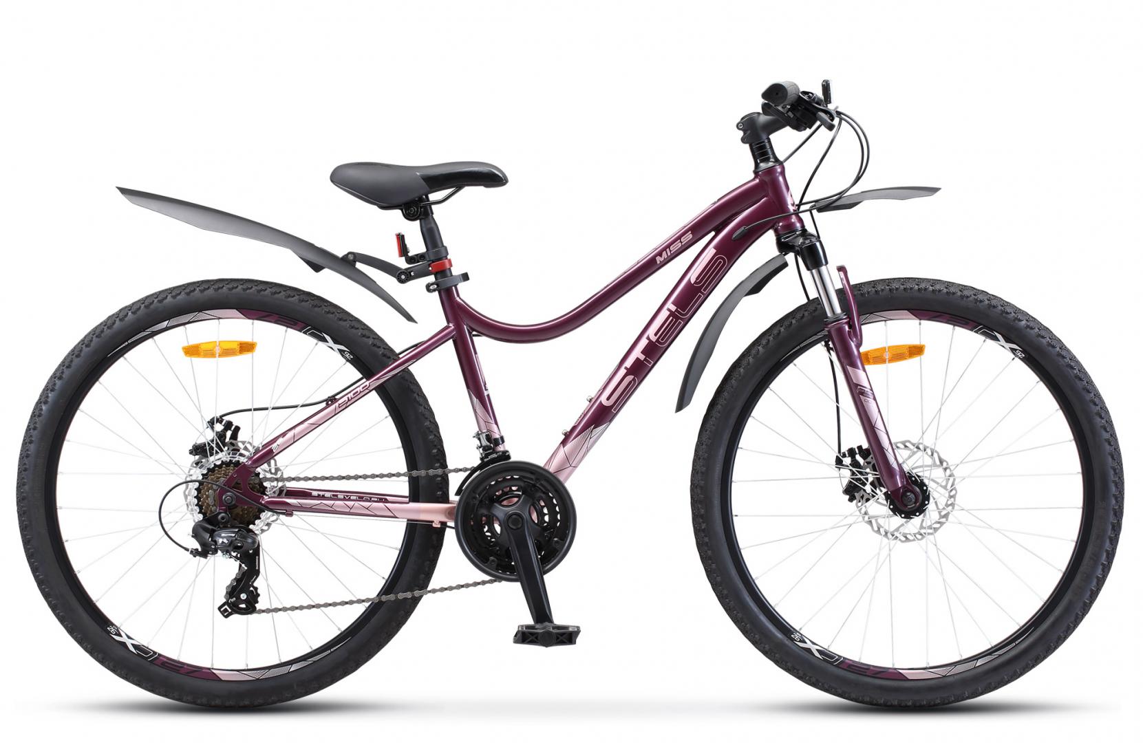 

Велосипед Stels Miss 5100 MD 26 V040 (2021), Пурпурный, 18", Miss 5100 MD 26 V040