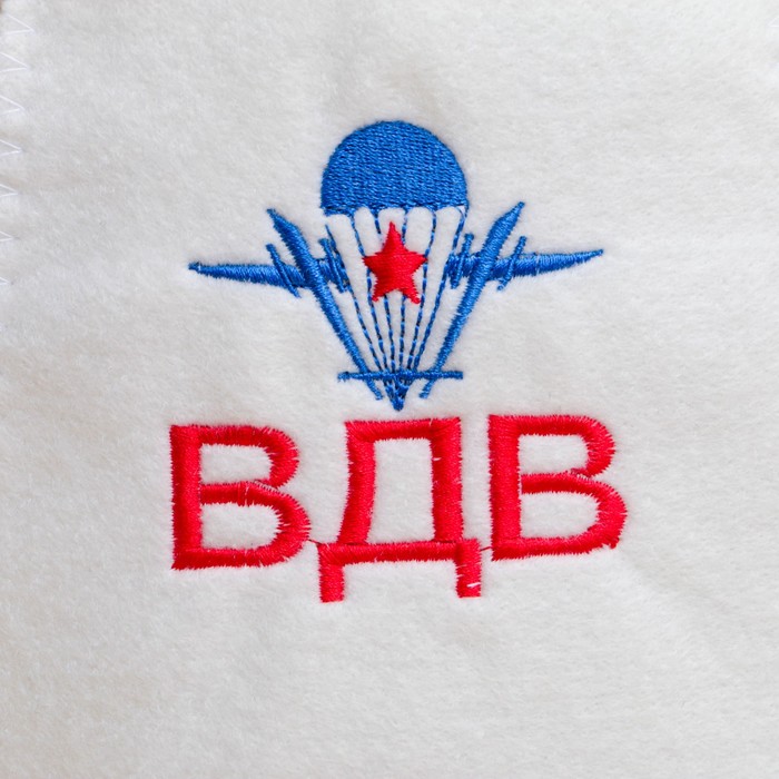 

Шапка для бани Добропаровъ ВДВ  белый, ВДВ