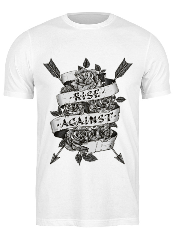 

Футболка мужская Printio Rise against белая M, Белый, Rise against