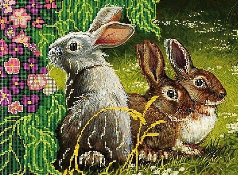 

Рисунок на ткани «Цветы»