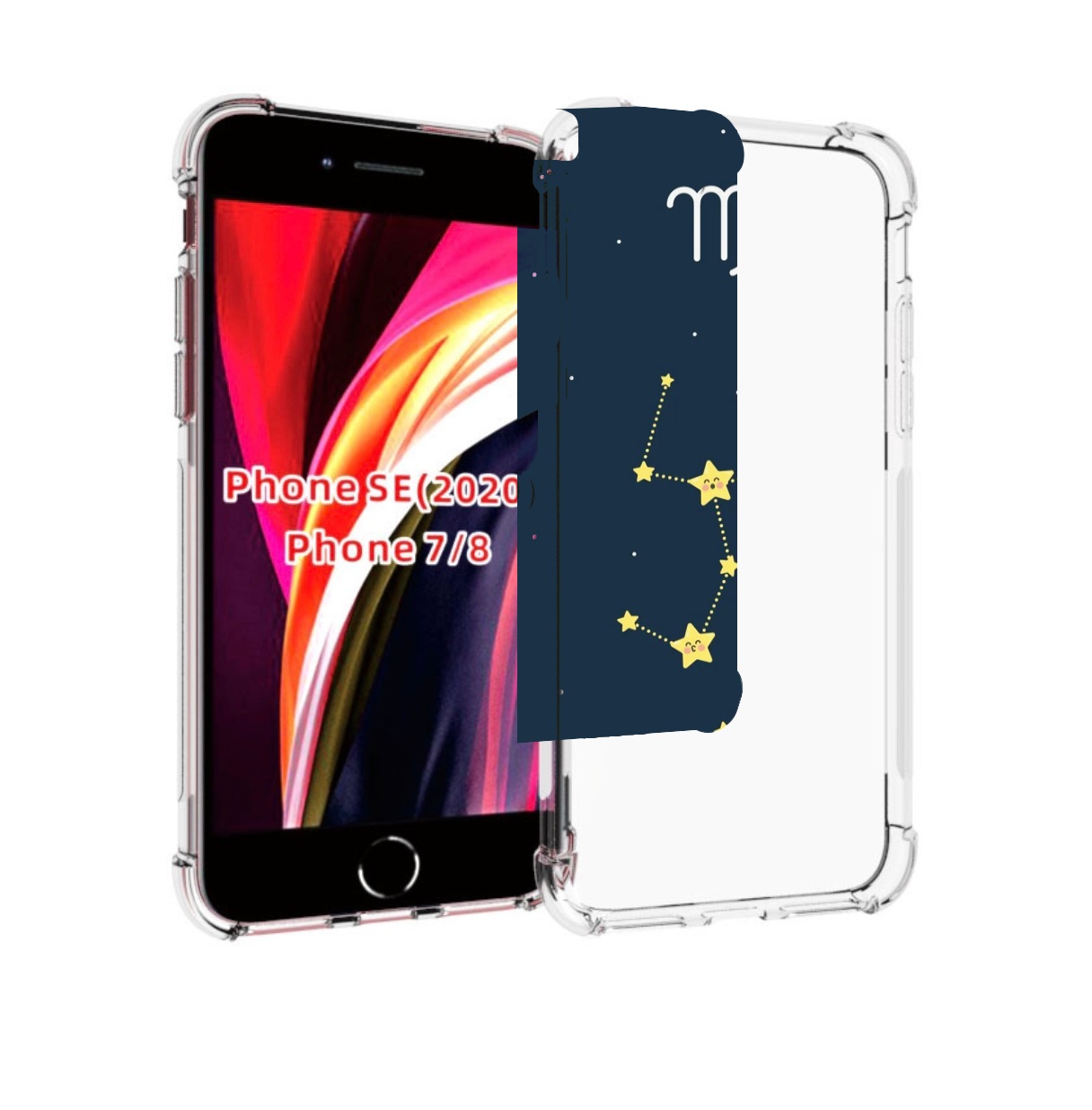 

Чехол MyPads знак-зодиака-дева-3 для iPhone 7 4.7 / iPhone 8 / iPhone SE 2 (2020), Прозрачный, Tocco