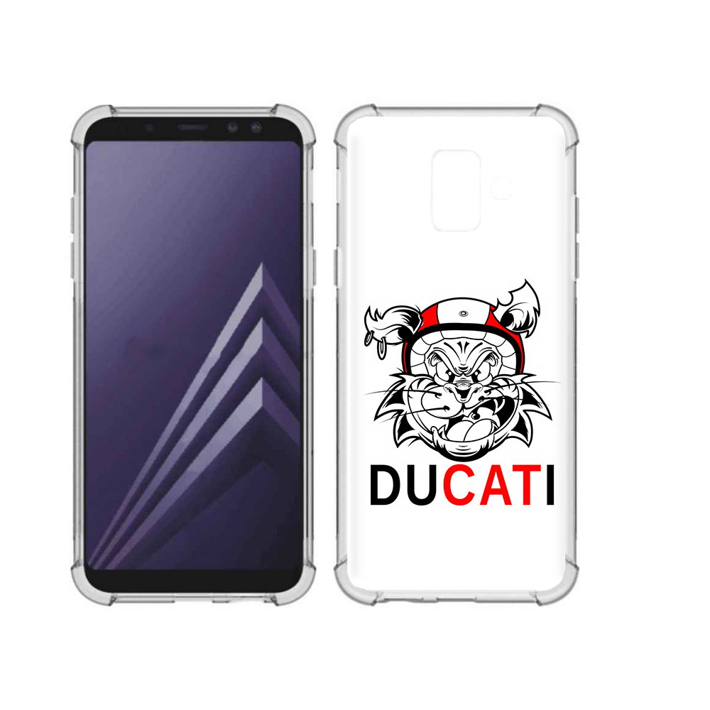 

Чехол MyPads Tocco для Samsung Galaxy A6 (2018) дукати (PT111558.582.339), Прозрачный, Tocco