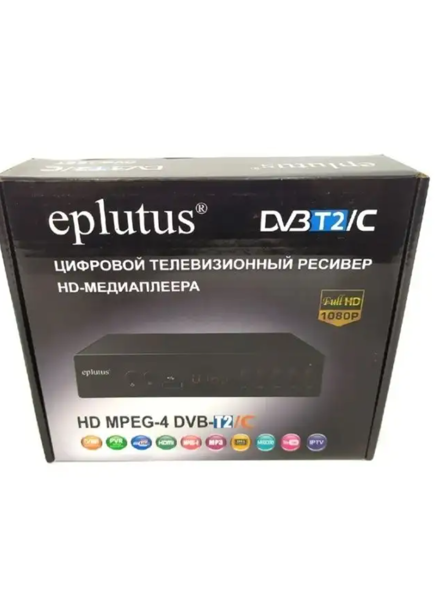 

DVB-T2 приставка Eplutus DVB-165T Black, DVB-165T