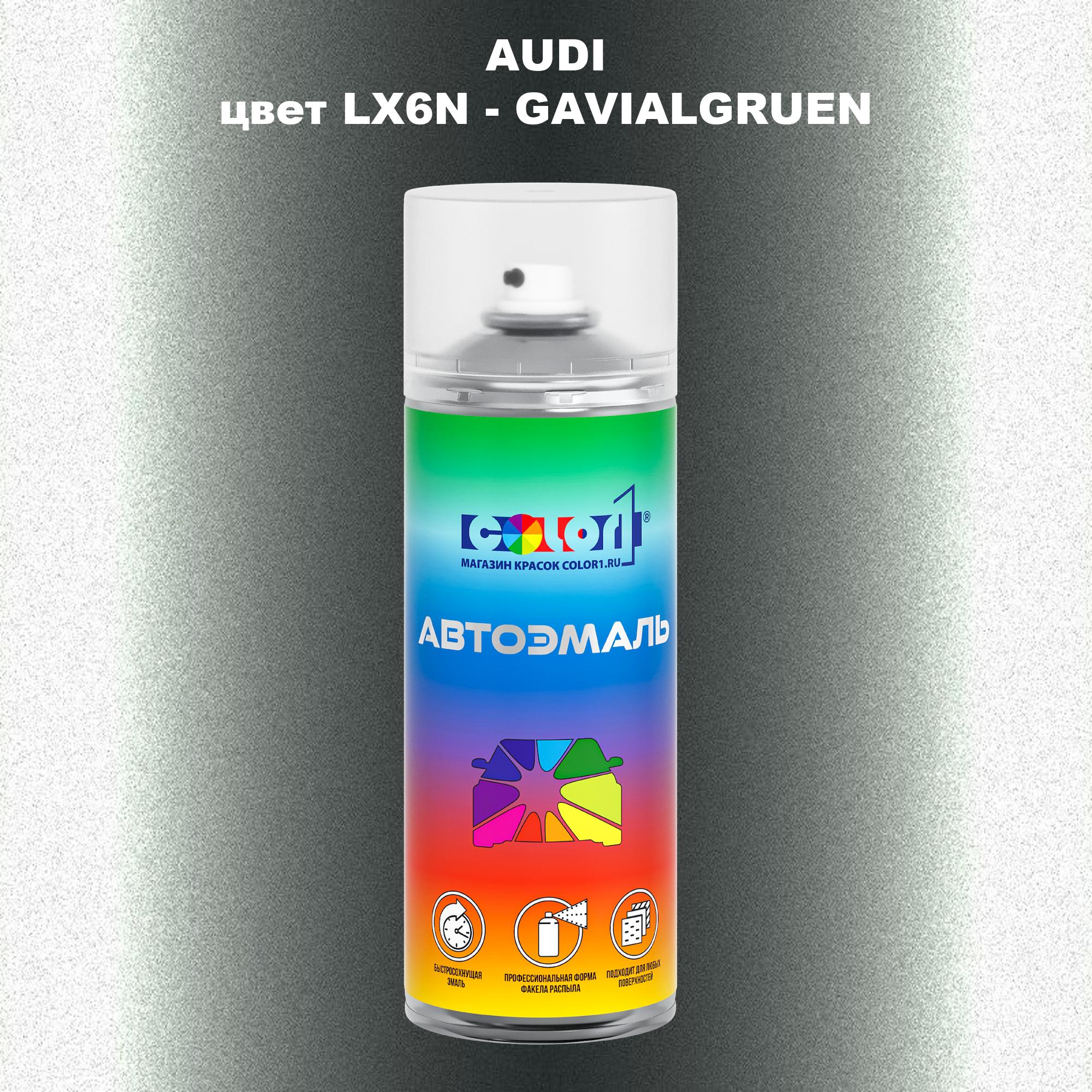 

Аэрозольная краска AUDI, цвет LX6N - GAVIALGRUEN, Прозрачный