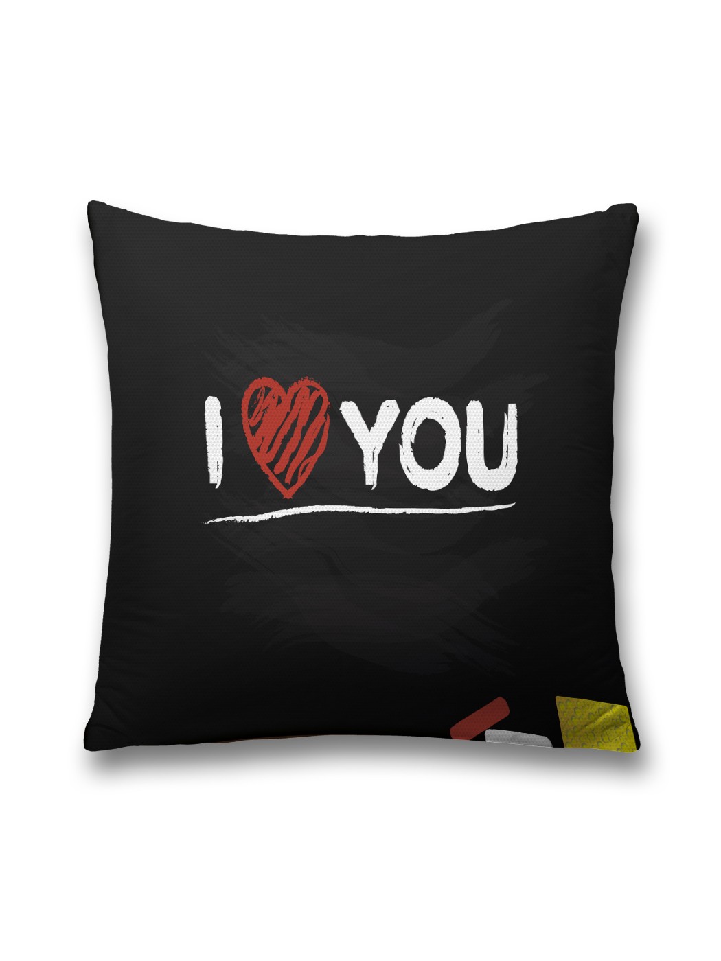 

Наволочка декоративная JoyArty "Признание на доске" на молнии, 45x45 см, Черный, Признание на доске