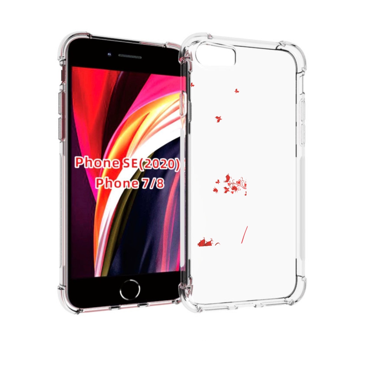 

Чехол MyPads каблук-в-цветах для iPhone 7 4.7 / iPhone 8 / iPhone SE 2 (2020), Прозрачный, Tocco