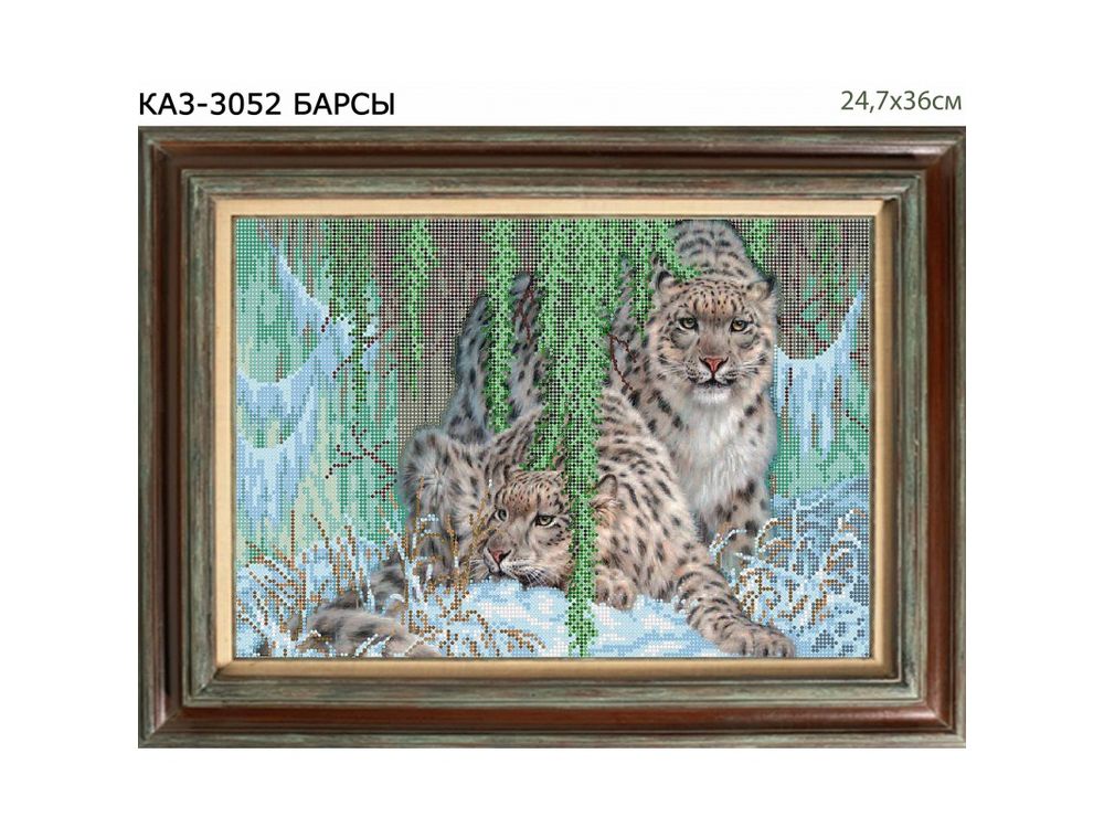 

Рисунок на ткани «Барсы»