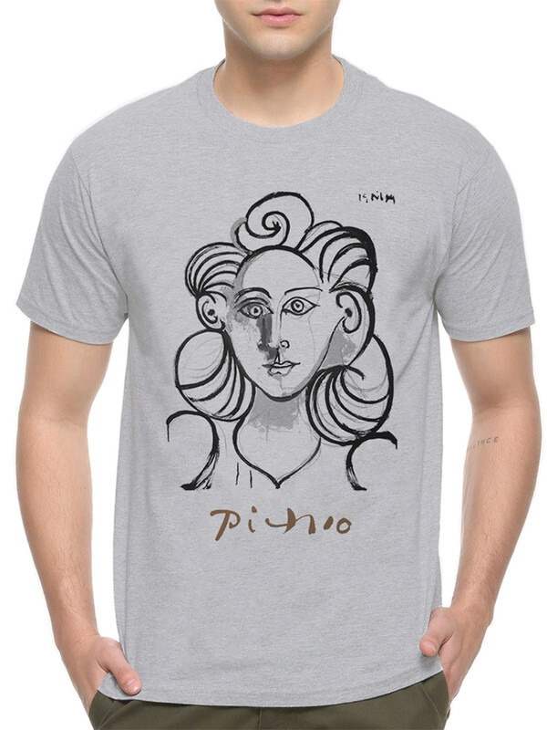 

Футболка мужская Dream Shirts Картина Пикассо серая L, Серый, Картина Пикассо