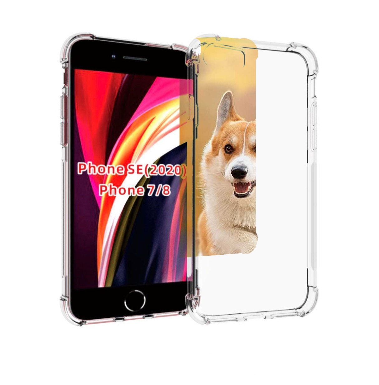 

Чехол MyPads когри собака для iPhone 7 4.7 / iPhone 8 / iPhone SE 2 (2020), Прозрачный, Tocco