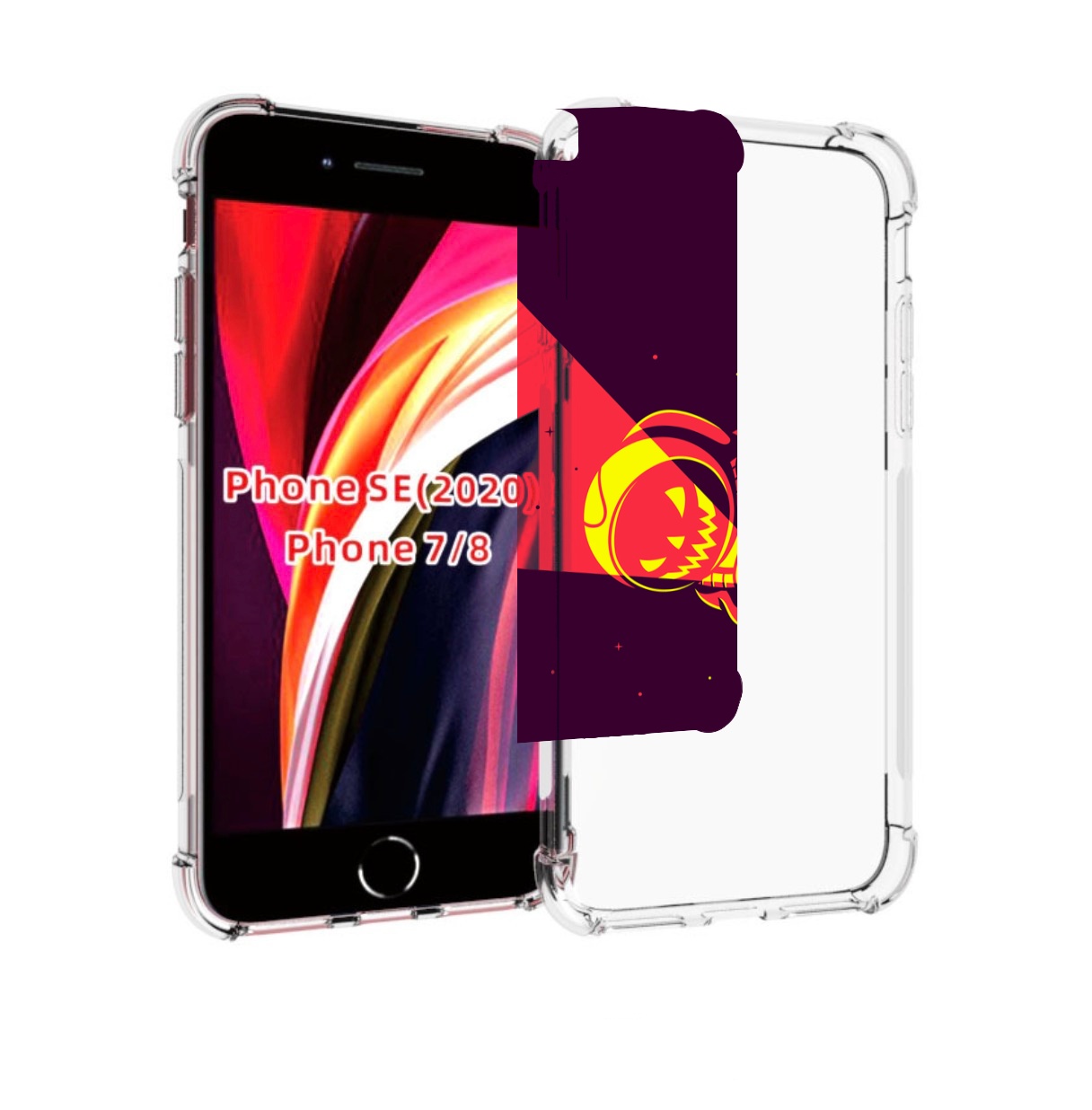 

Чехол MyPads космонавт-в-хеллуин для iPhone 7 4.7 / iPhone 8 / iPhone SE 2 (2020), Прозрачный, Tocco