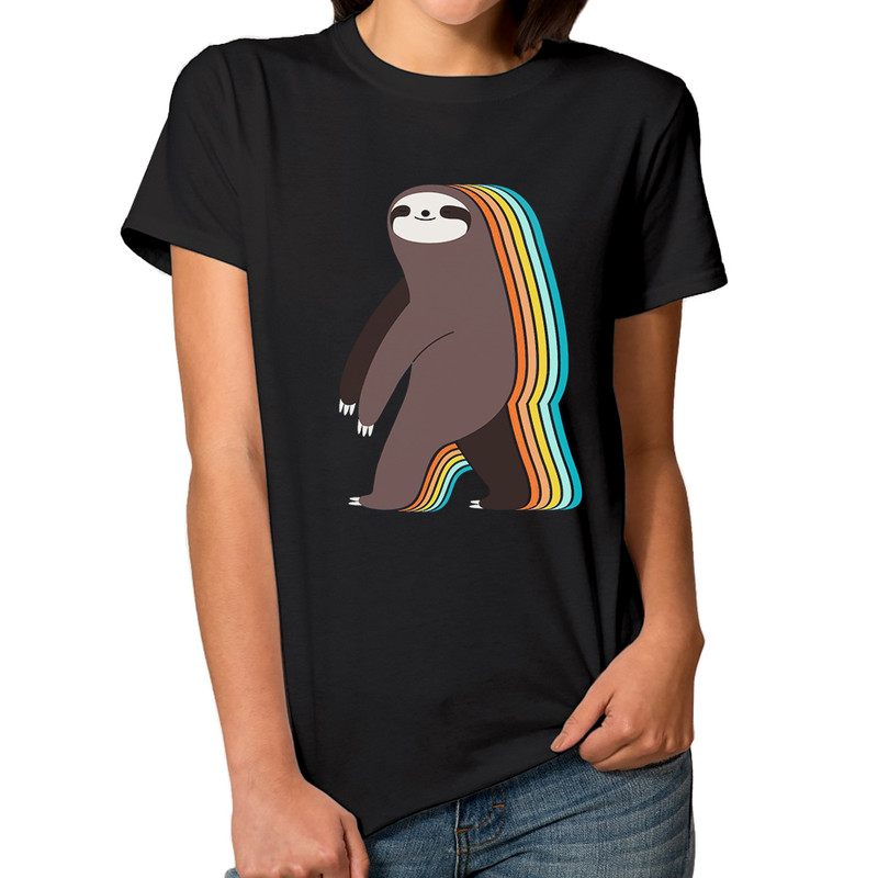 

Футболка женская Dream Shirts Ленивец черная L, Черный, Ленивец