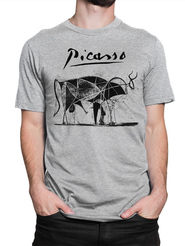 

Футболка мужская Dream Shirts Пикассо - Бык серая XL, Серый, Пикассо - Бык