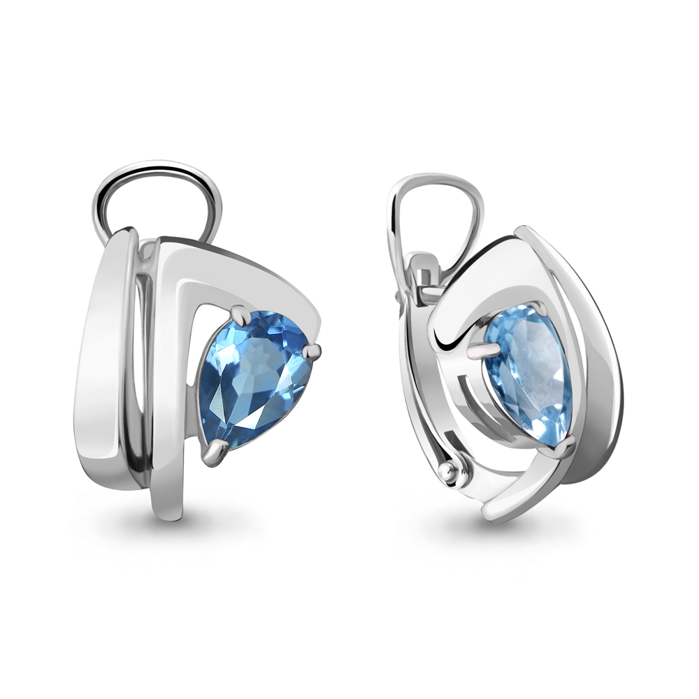 

Серьги из серебра с топазом Aquamarine 4489805_925_р, 4489805_925_р