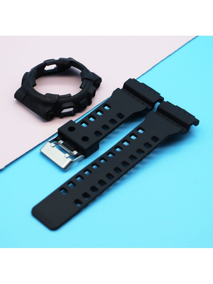 Ремешок с корпусом унисекс Watch Band CASE G-SHOCK GA-100 матовый черный