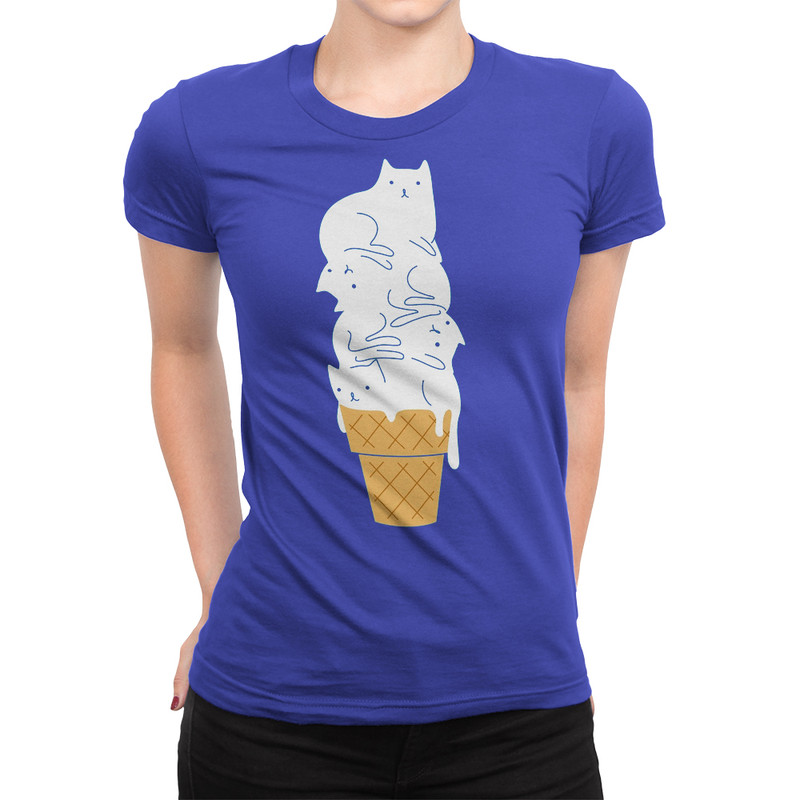 

Футболка женская Dream Shirts Ванильные Коты синяя XL, Синий, Ванильные Коты