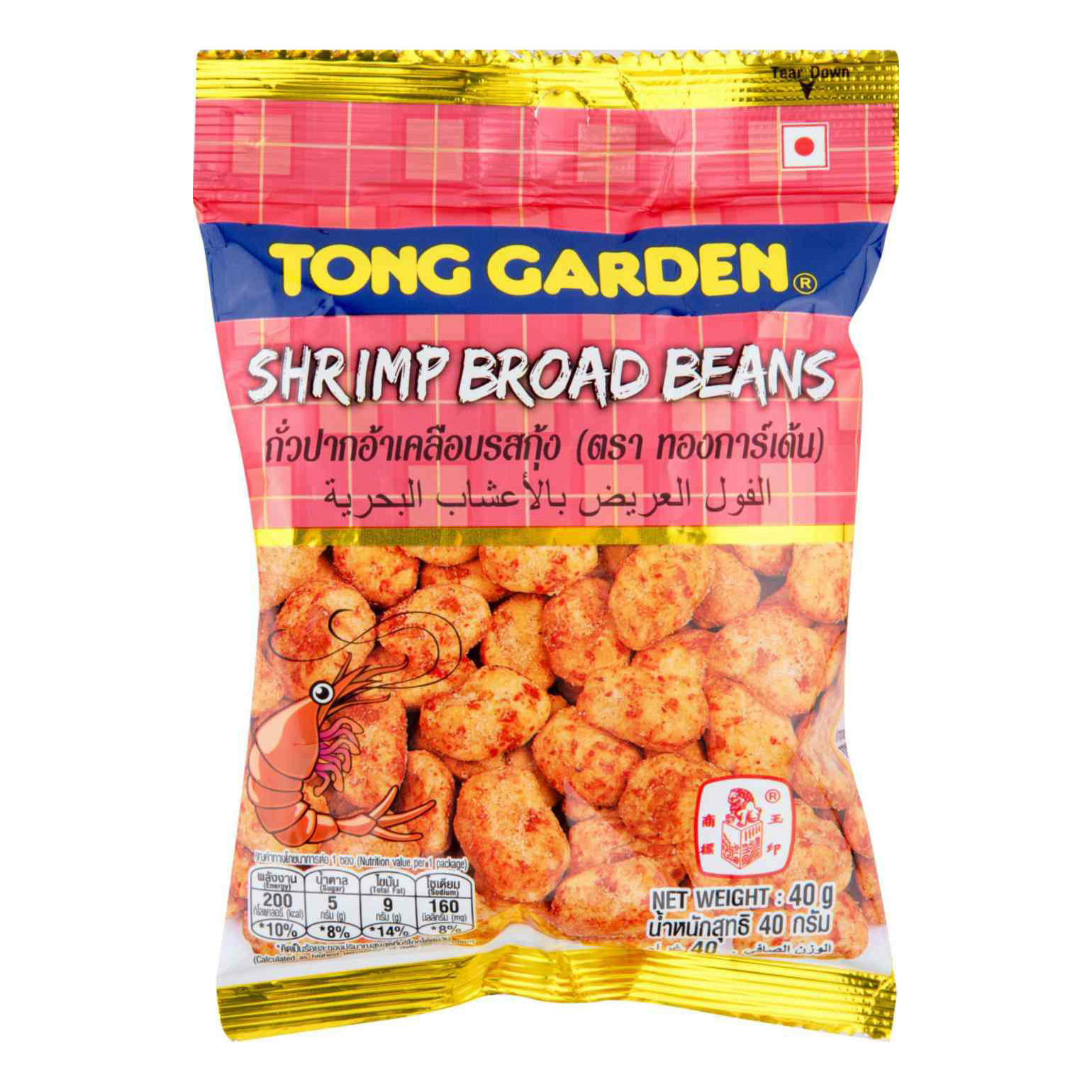 

Бобы Tong Garden с креветкой 40 г