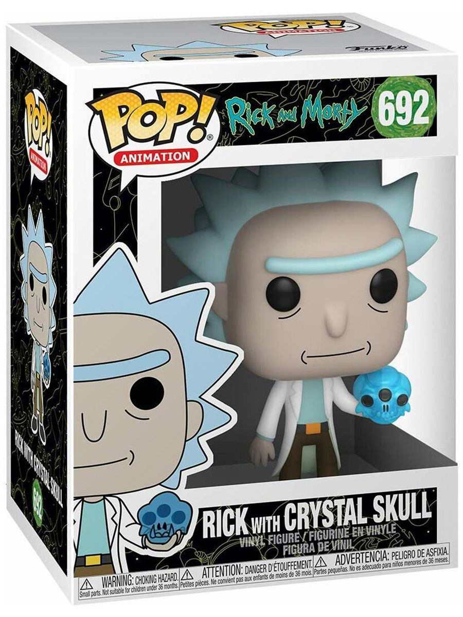 

Фигурка Funko POP! Рик и Морти Рик Санчес с черепом Rick and Morty №692 подставка 12 см, POP! Рик и Морти Рик Санчес с хрустальным черепом Rick and Morty 692