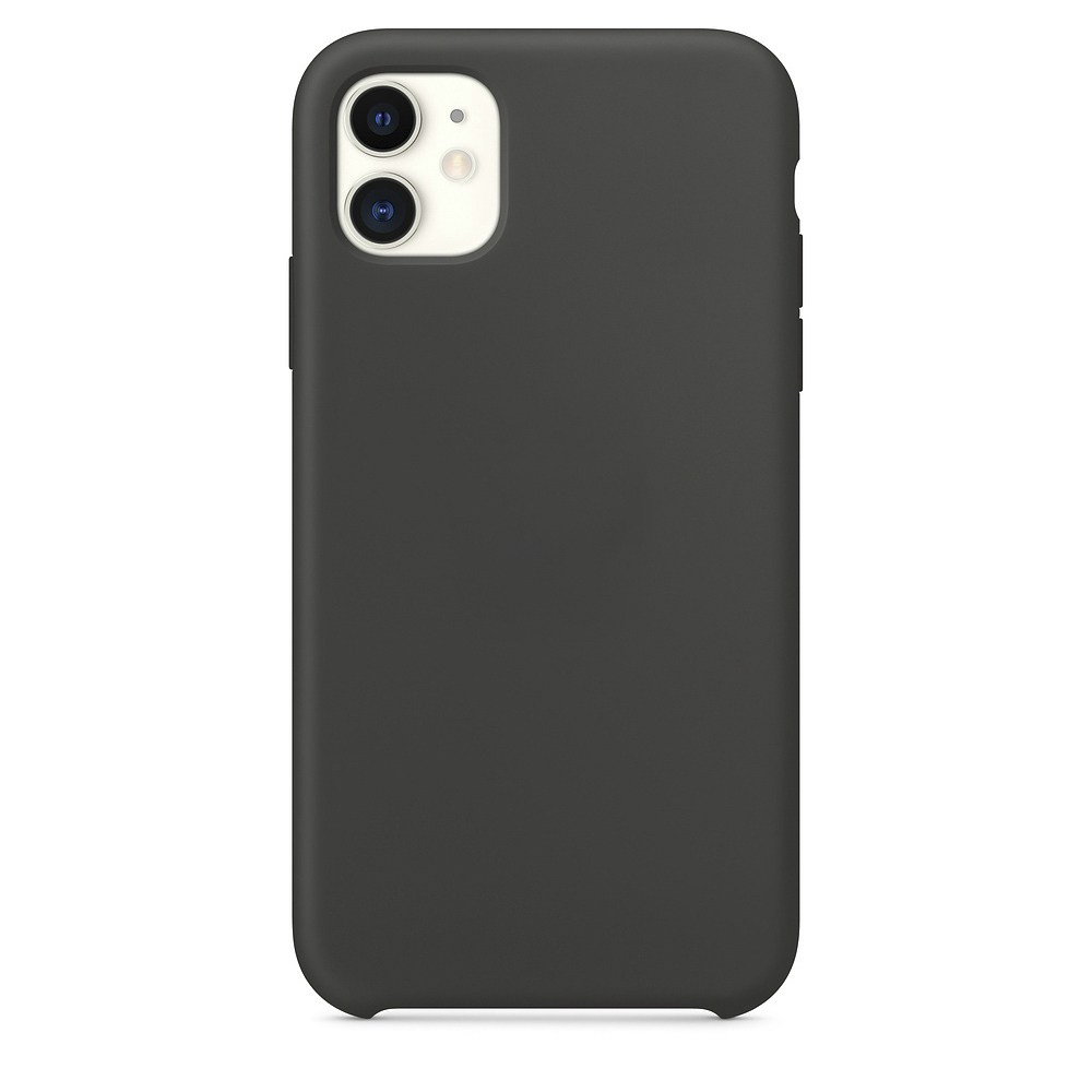 Чехол Silicone Case для iPhone 11, черный, SCIP11-01-BLAC