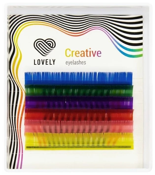 

Ресницы Lovely мини C+ 0.10 10 мм 6 линий, Черный