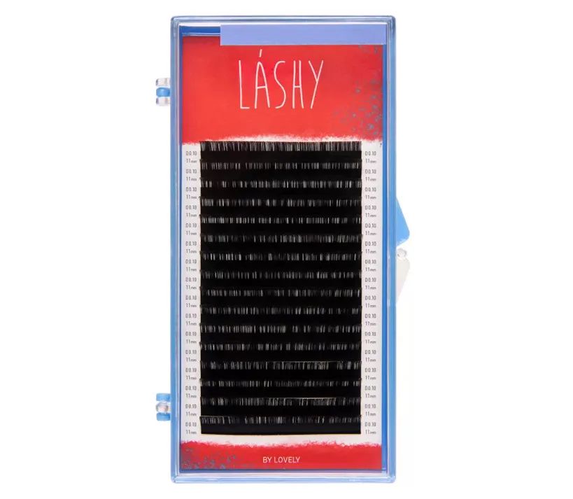

Ресницы Lashy Lovely чёрные 16 линий С 0.10 11 мм, Черный