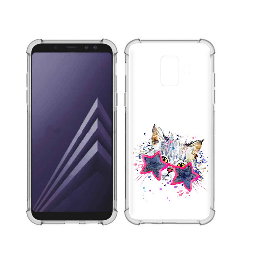 

Чехол MyPads Tocco для Samsung Galaxy A6 (2018) звездные очки (PT111558.582.353), Прозрачный, Tocco