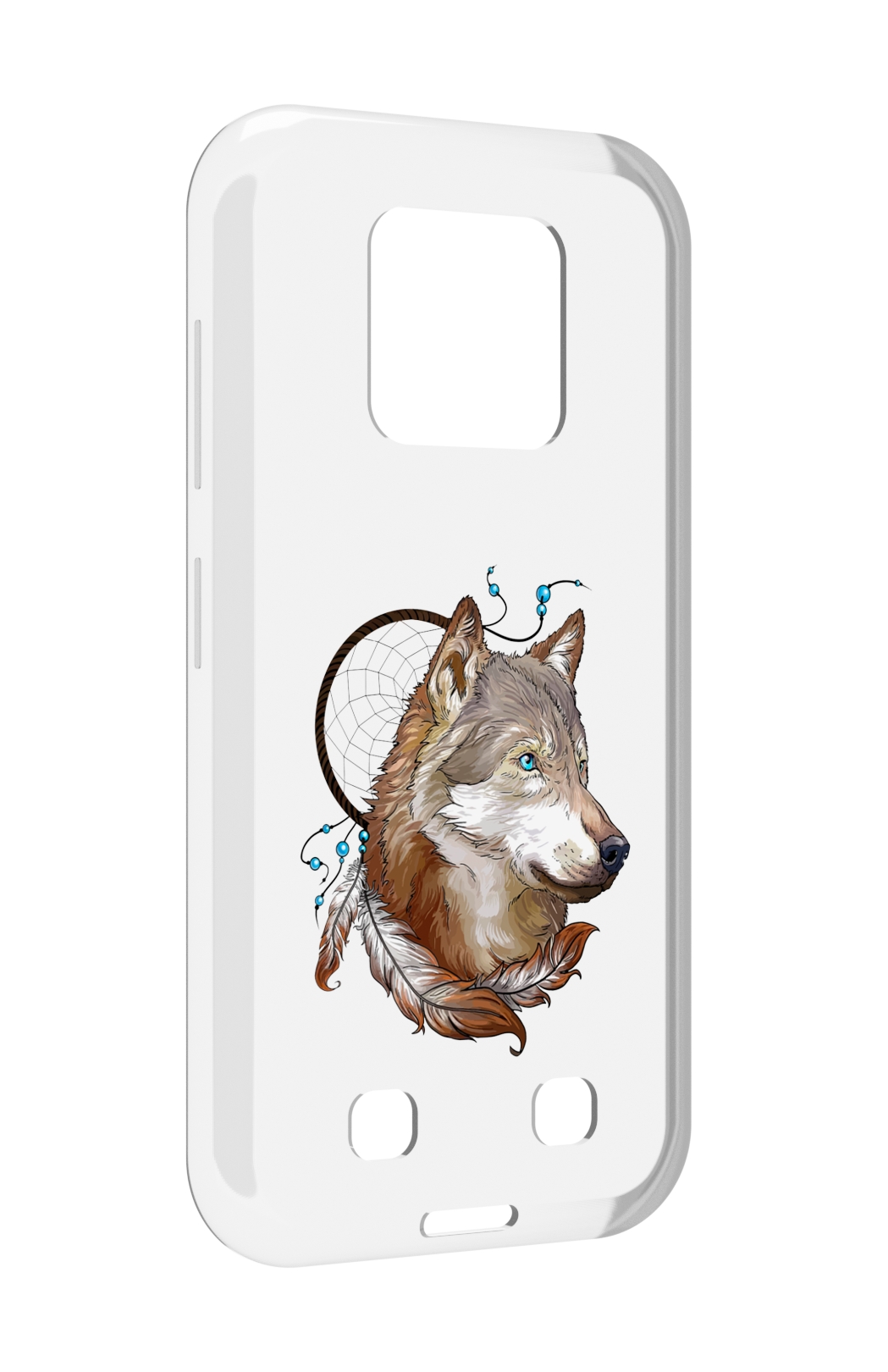 

Чехол MyPads волк и ловец снов для Oukitel WP18, Прозрачный, Tocco