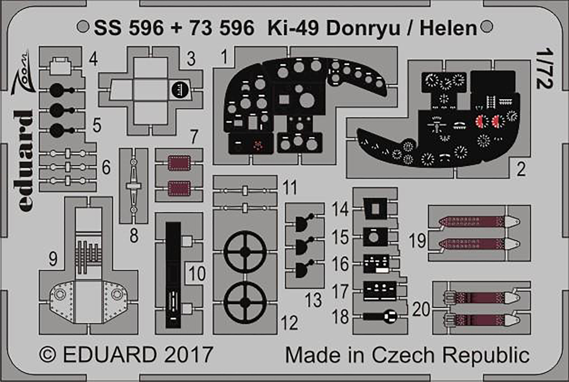 

Цветное фототравление Eduard Ki-49 Donryu / Helen