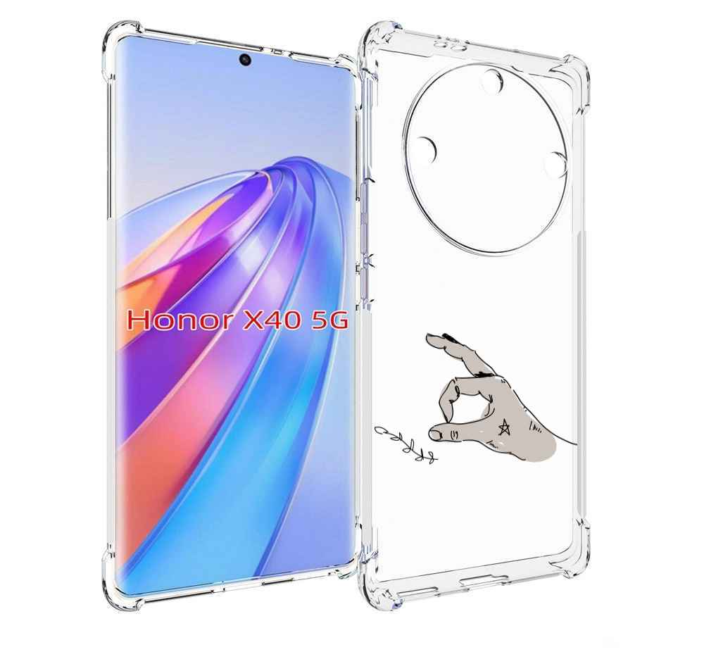 

Чехол MyPads кольцо для Honor X40, Прозрачный, Tocco
