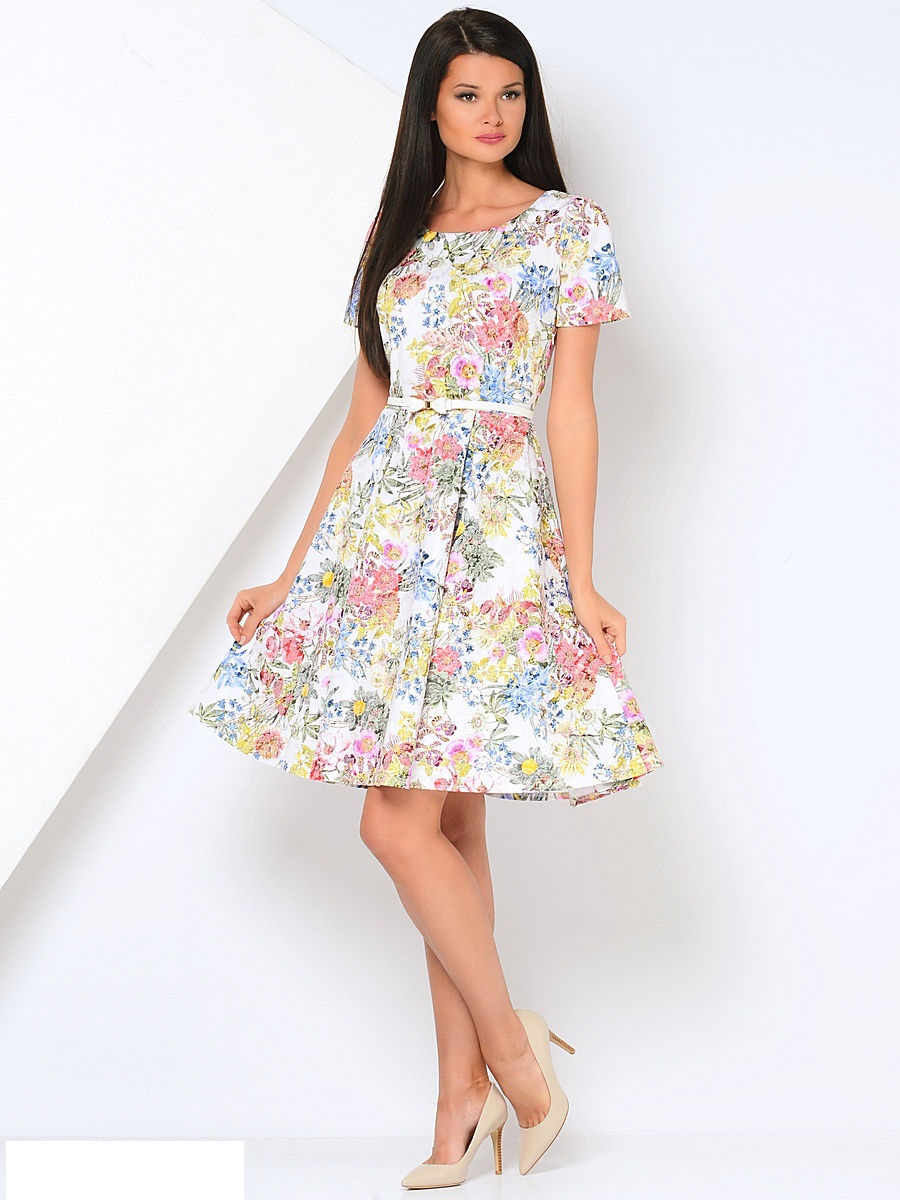 фото Платье женское la fleuriss f3-3001s-90 разноцветное 42 ru