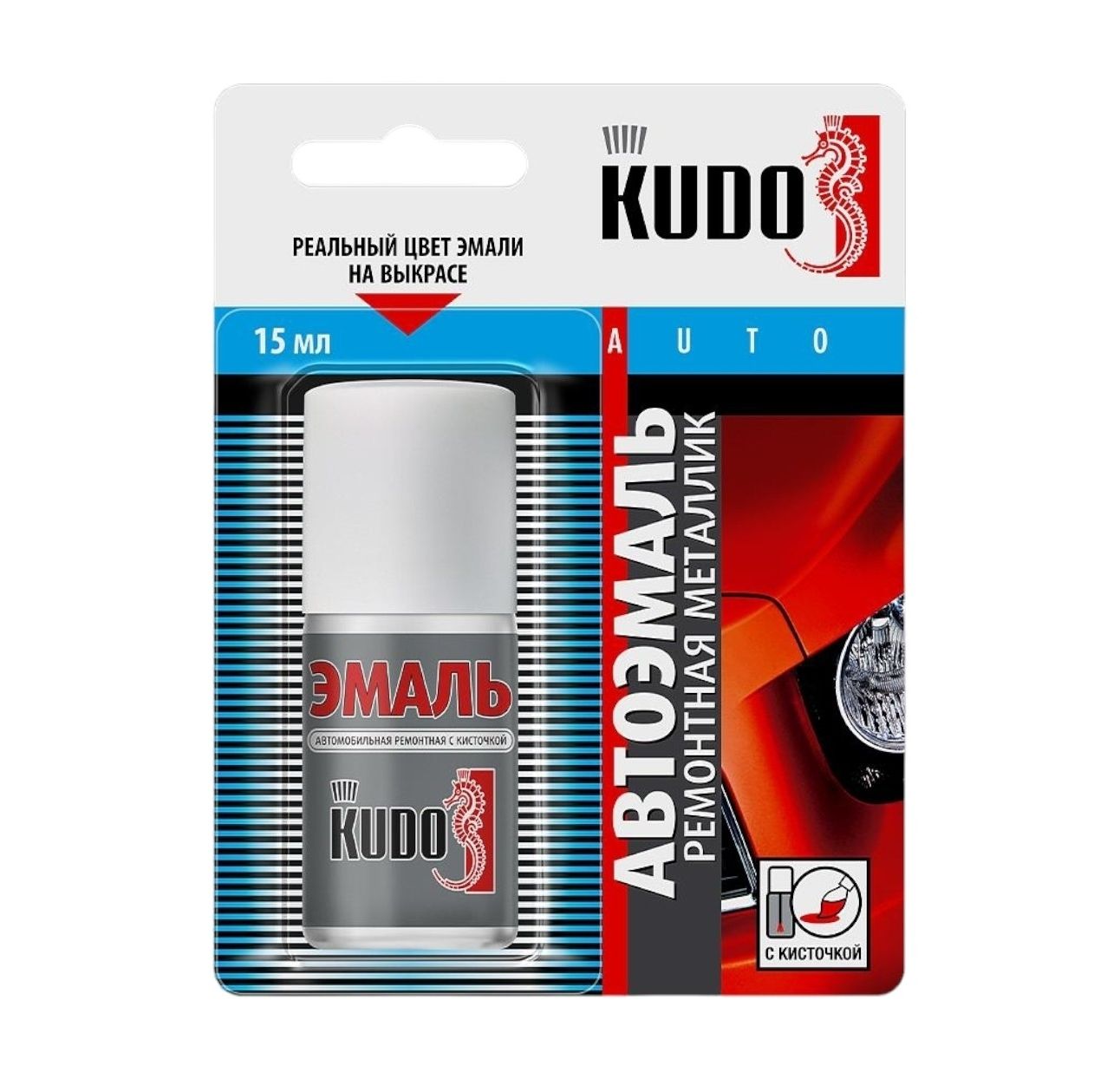 

Автоэмаль ремонтная (кисть) KUDO KU-73554-12 Дельфин 903 GM (металлик), Бежевый, KU-73554