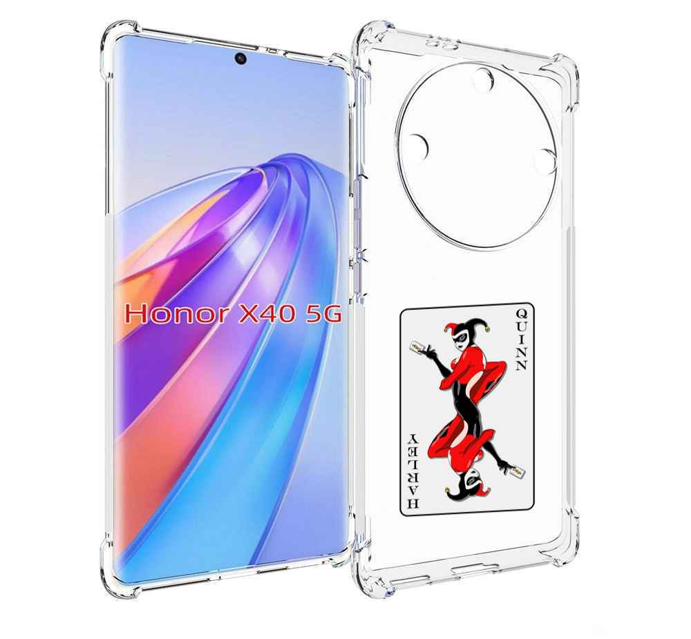 

Чехол MyPads королева-джокера для Honor X40, Прозрачный, Tocco